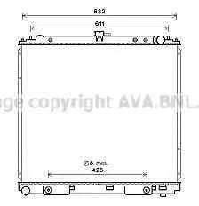 AVA DN2399 Радиатор охлаждения