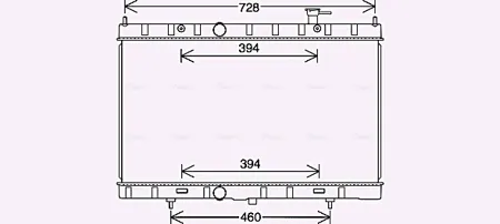 AVA DN2453 Радиатор охлаждения