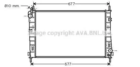 AVA FDA2335 Радиатор охлаждения Ford Mondeo III