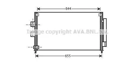 AVA HD5227D Радиатор кондиционера с осушителем Honda Civic VIII