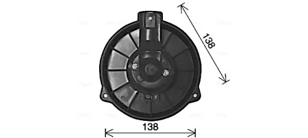 AVA HD8318 Вентилятор отопителя Honda Accord V Civic V VI Insight Prelude IV