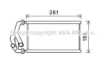 AVA HDA6294 Радиатор отопителя Honda Civic VII 1.6i LHD* 0206-1212