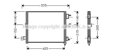AVA HY5062 Радиатор кондиционера