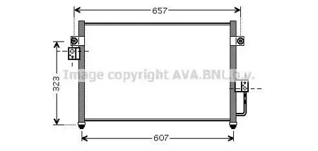 AVA HY5134 Радиатор кондиционера Hyundai Terracan 0601-1203