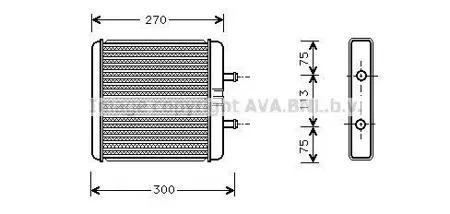 AVA IV6048 Радиатор отопителя
