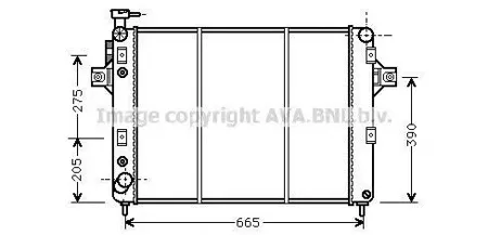 AVA JE2017 Радиатор охлаждения Jeep Cherokee  Grand Cherokee
