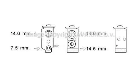 AVA KA1268 Клапан расширительный системы кондиционирования