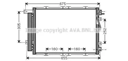 AVA KA5091D Радиатор кондиционера Sorento All R.H.D.0702-