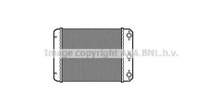 AVA MSA6107 Радиатор отопителя Mercedes 200-Series C124