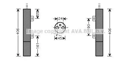 AVA MSD090 Осушитель Mercedes C-Class C203 CLC CLK CLS E-Class (W211)