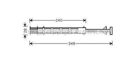 AVA MSD358 Осушитель Mercedes Viano (W639) Vito (W639)