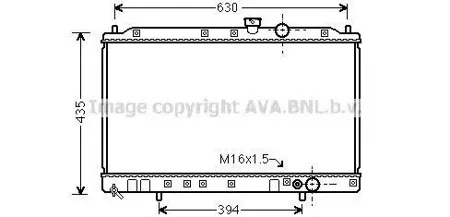AVA MT2064 Радиатор охлаждения Mitsubishi Colt IV Galant VII Lancer IV