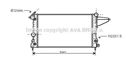 AVA OL2117 Радиатор охлаждения