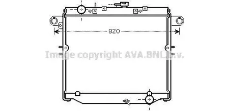 AVA TOA2379 Радиатор охлаждения Toyota Land Cruiser 100