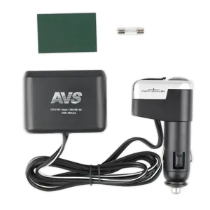 AVS 43256 Разветвитель прикуривателя 2-х гнездовой 12-24V 1USB AVS