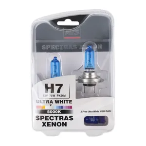 AVS A07250S к-т ламп 2+2шт газонаполненных SPECTRAS Xenon 5000K H7 12V 75W + W5W