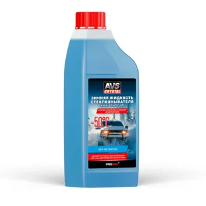 AVS A07396S жидкость стеклоомывателя зимняя концентрат -50°С, 1л