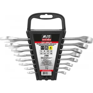 AVS A07686S набор ключей гаечных комбинированных на держателе (6-19 мм) (8 предметов) AVS K3N8P