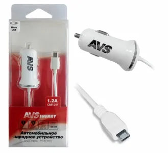 AVS A78029S зарядное устройство автомобильноеmicro usb 1,2а