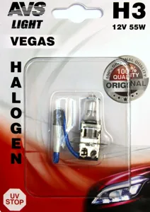 AVS A78481S Лампа галогенная H3 12v 55w (PK22s) .1 шт.