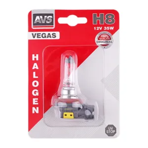 AVS A78484S ГАЛОГЕННАЯ ЛАМПА AVS VEGAS В БЛИСТЕРЕ H8.12V.35W.1ШТ.