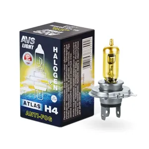 AVS A78899S лампа желтая (H4) 60/55W 12V ATLAS ANTI-FOG коробка 1шт.