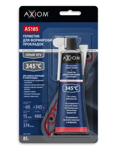 AXIOM AS185 герметик многоцелевой, высокотемпературный, серый, 85мл