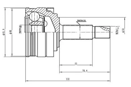 AYWIPARTS AW1510136 Шрус наружный AYWIPARTS ВАЗ-2108