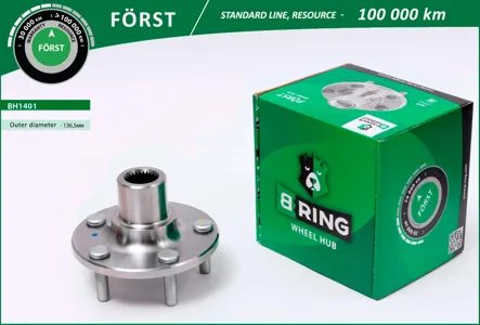 B-RING BH1401 Ступица без подшип. Ford Focus III (10-) (перед.) [d=136.5] B-RING FORST