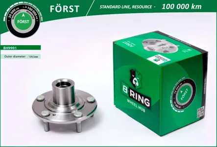 B-RING BH9901 Ступица без подшип. Honda Accord (03-) (перед.) [d=139.5] B-RING FORST