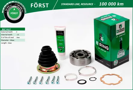 B-RING BIC1027 Шрус внутренний передний