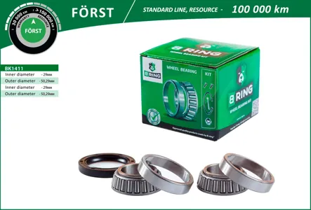 B-RING BK1411 Подшипник ступицы (задн. компл.) [29x50.3x17.529x50.3x17.5]