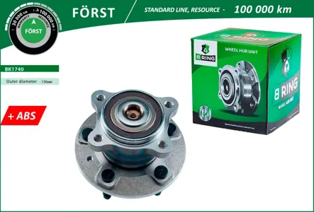 B-RING BK1740 Ступица с подшип. в сборе