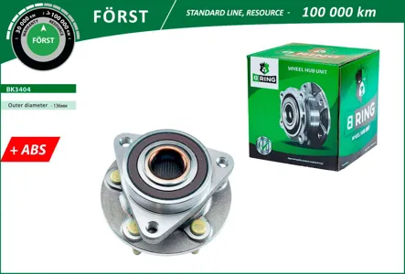 B-RING BK3404 Ступица с подшип. в сборе