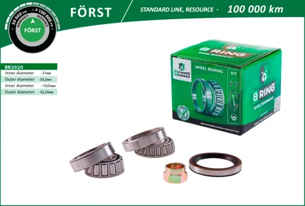 B-RING BK3920 Подшипник ступицы (задн. компл.) [27x50.3x14.219.1x45.2x15.5]