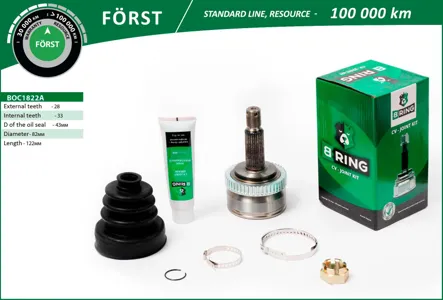 B-RING BOC1822A Шрус Hyundai Sonata (05-) (наруж.)(с ABS2725)