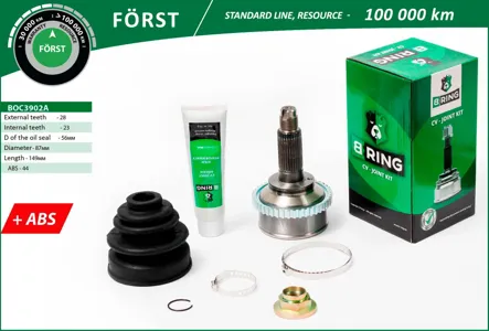 B-RING BOC3902A Шрус (наруж.) [с ABS, 2823]