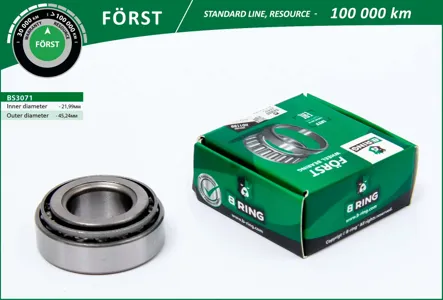 B-RING BS3071 Подшипник ступицы перед. Mercedes CLS E-Class S-Class (02-) [22x45.2x15.5] B-RING FORST