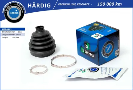 B-RING HBB4902 Пыльника шруса  Mitsubishi Pajero (90-) (наруж.) [22x81.5x102.5] B-RING HARDIG