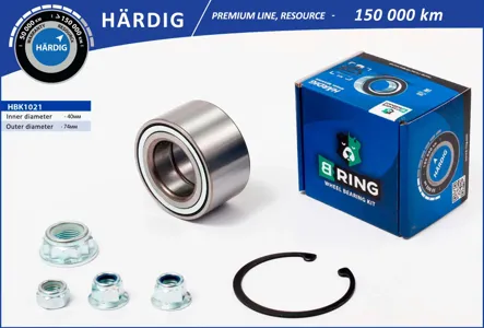 B-RING HBK1021 Подшипник ступицы (перед. компл.) [40x74x40]