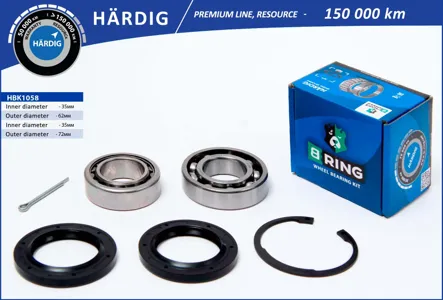 B-RING HBK1058 Подшипник ступицы (задн. компл.) [35x72x1735x62x19]