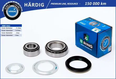 B-RING HBK1063 Подшипник ступицы (перед. компл.) [41.3x73.4x19.625x52x22]