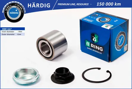 B-RING HBK1267 Подшипник ступицы (задн. компл.) [30x62x48]