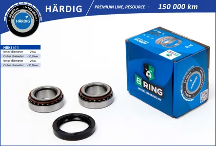 B-RING HBK1411 Подшипник ступицы (задн. компл.) [29x50.3x17.529x50.3x17.5]