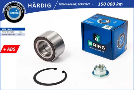 B-RING HBK1444 Подшипник ступицы (перед. компл.) [45x82x42 с ABS]