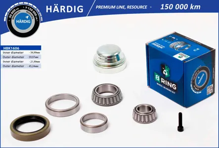 B-RING HBK1606 Подшипник ступицы (перед. компл.) [35x60x15.922x45.2x15.5]