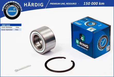 B-RING HBK1840 Подшипник ступицы Hyundai Elantra IV (HD) (05-) (перед. компл.) [42x78x40] B-RING HARDIG
