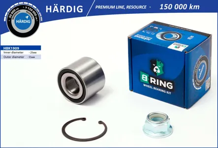B-RING HBK1909 Подшипник ступицы (задн. компл.) [25x55x43]