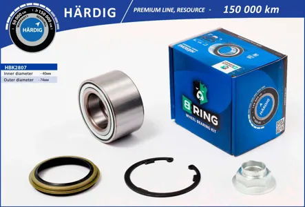 B-RING HBK2807 Подшипник ступицы (перед. компл.) [40x74x40]