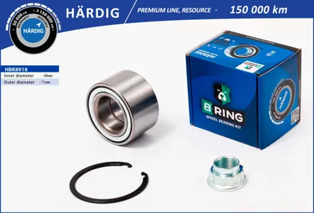 B-RING HBK8918 Подшипник ступицы (перед. компл.) [38x71x39]
